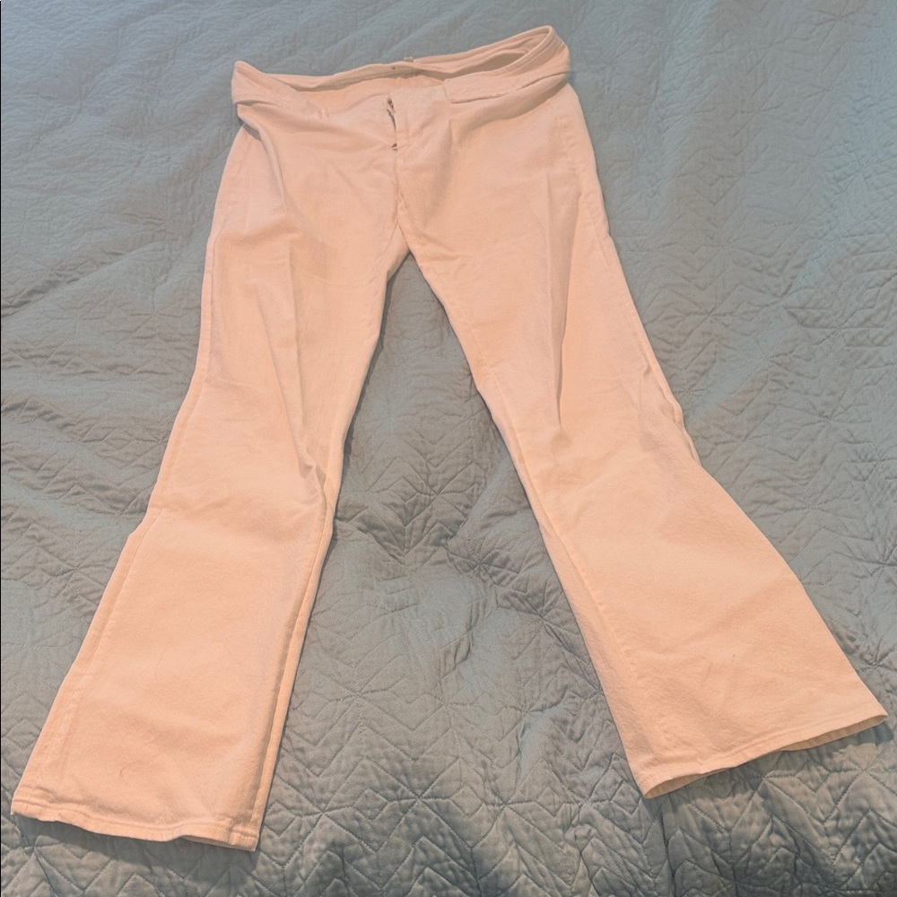 VERSACE White light Flared Jeans, No Pockets sz30, orgi $300